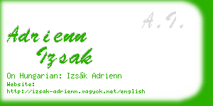 adrienn izsak business card